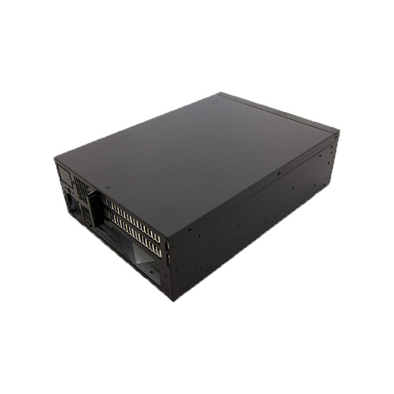6u Rackmount Server Şasi Tasarımı Siyah Endüstriyel Elektronik 19 Inch 3u Bilgisayar Küresi Pc