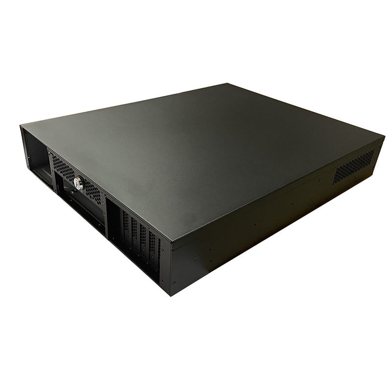 Server ve depolama için kilitli benzersiz tasarım 2u Kontrol Endüstriyel Rackmount Şasi