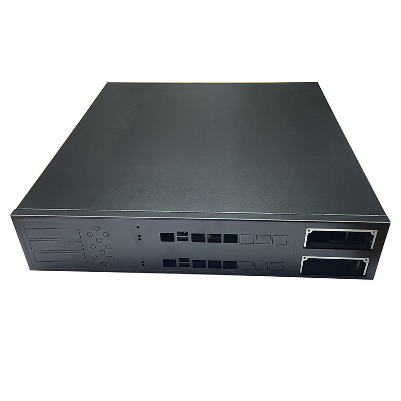 12 Bay 16 Bay Rackmount Gpu Özel Sunucu Şasi Siyah Toz püskürtülmüş Ev Değiştirici