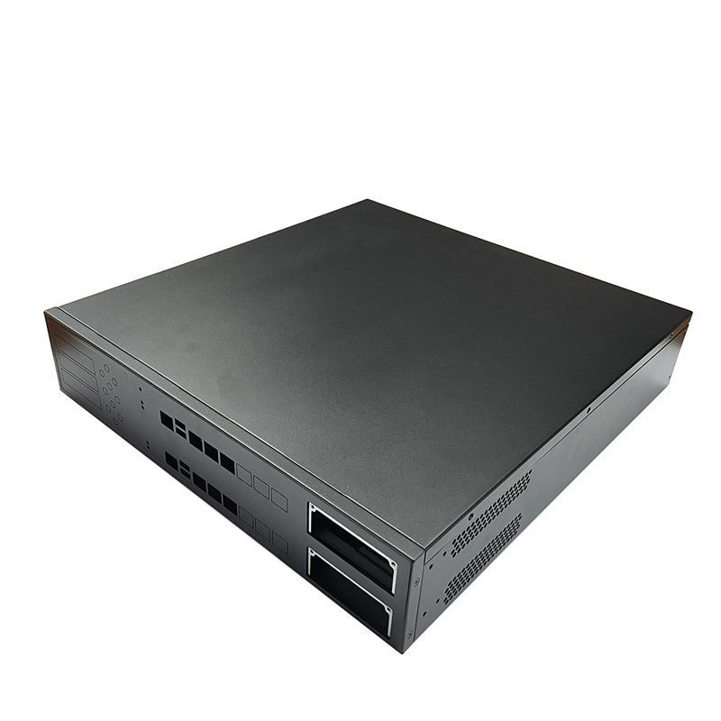 12 Bay 16 Bay Rackmount Gpu Özel Sunucu Şasi Siyah Toz püskürtülmüş Ev Değiştirici