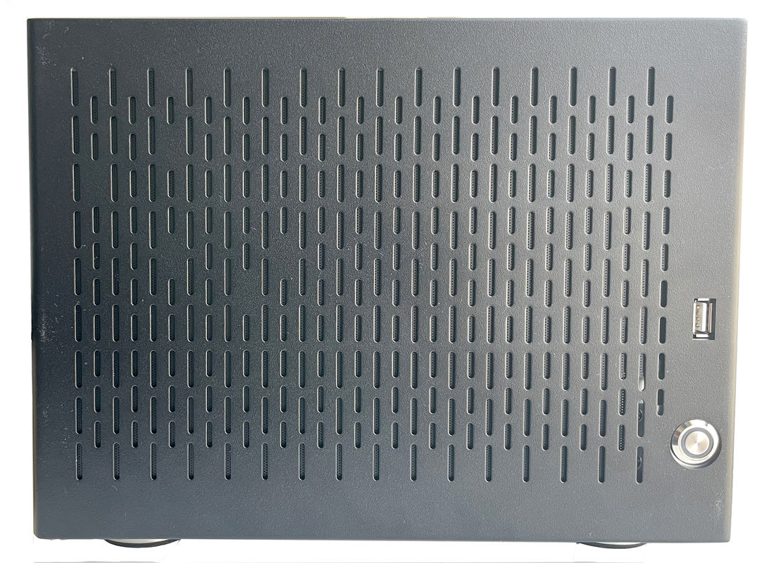 6 Bay Ev NAS Depolama Sunucusu Şasi Siyah Alüminyum Alaşımlı Panel Kapalı